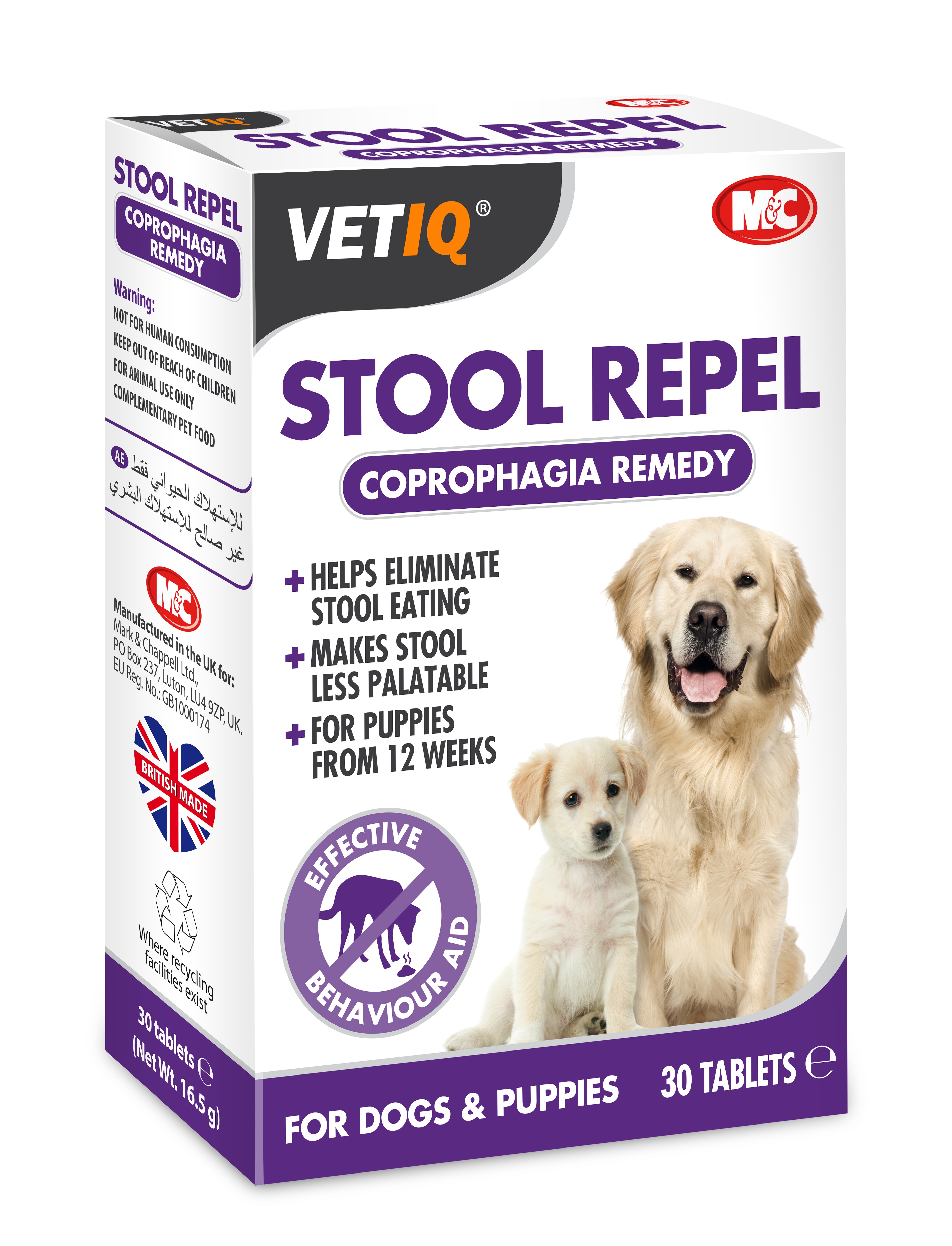 Mark & Chappell Stool Repell Um 30tabs